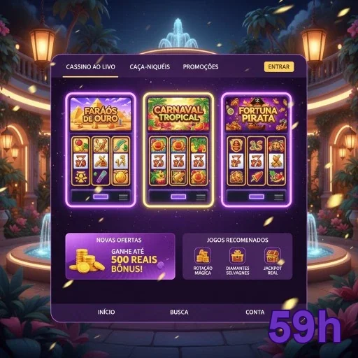 Celular com login seguro e privacidade na plataforma 59h